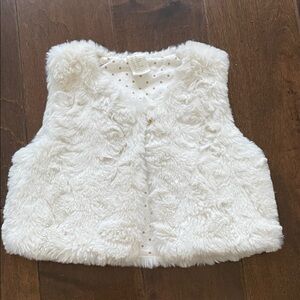Baby Cream Faux Fur Vest